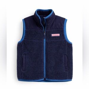 Vineyard Vines Blue Fleece Vest